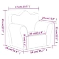 Miniatyrbild 8 av 8: Barnsoffa rosa mjuk plysch