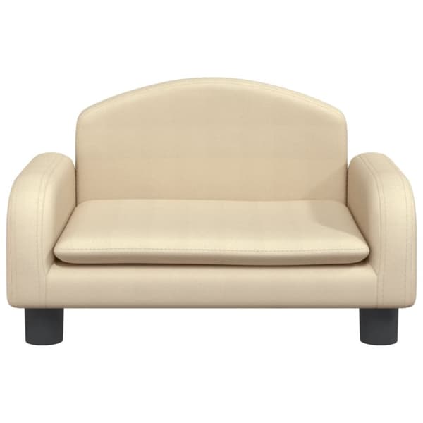 sofa til børn 50x40x30 cm stof cremefarvet