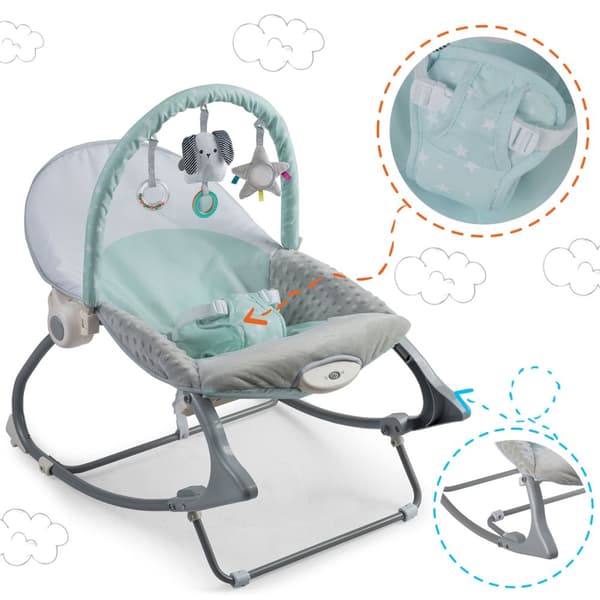 Nukido gungstol med vibration - mint