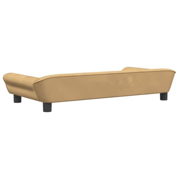 sofa til børn 100x50x26 cm velour brun
