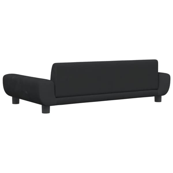sofa til børn 100x54x33 cm velour sort