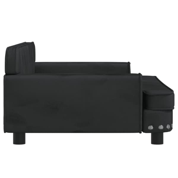 sofa til børn 90x53x30 cm velour sort