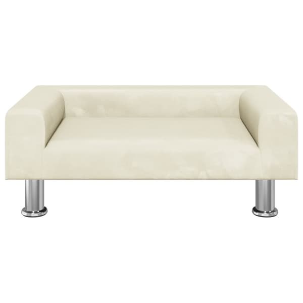 Lasten sohva, kerma, 70x45x26,5 cm, samettia