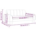 Miniatyrbild 7 av 7: Barnsoffa brun 70x45x30 cm tyg