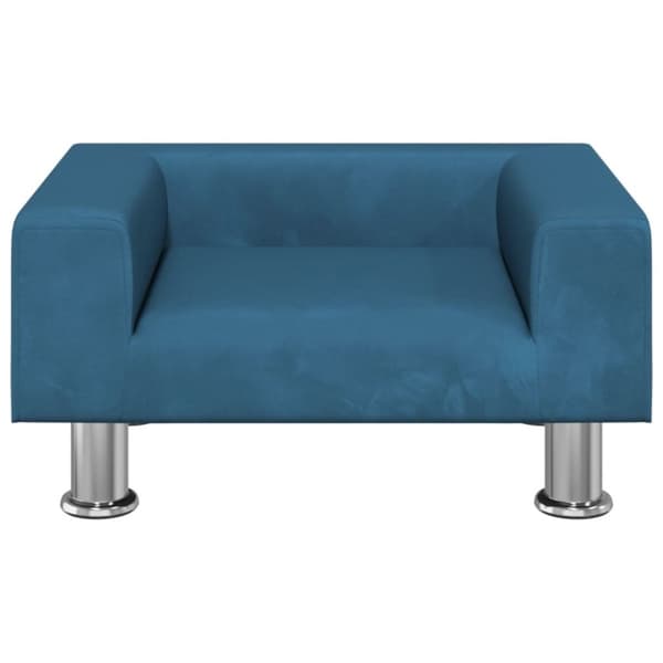 sofa til børn 50x40x26,5 cm fløjl blå