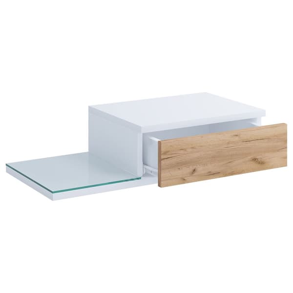 KonsilaL nattbord vegghengt 1 skuff eik dekor, eik dekor.