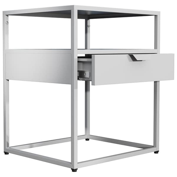 FlokasM natbord 1 skuffe hvid.