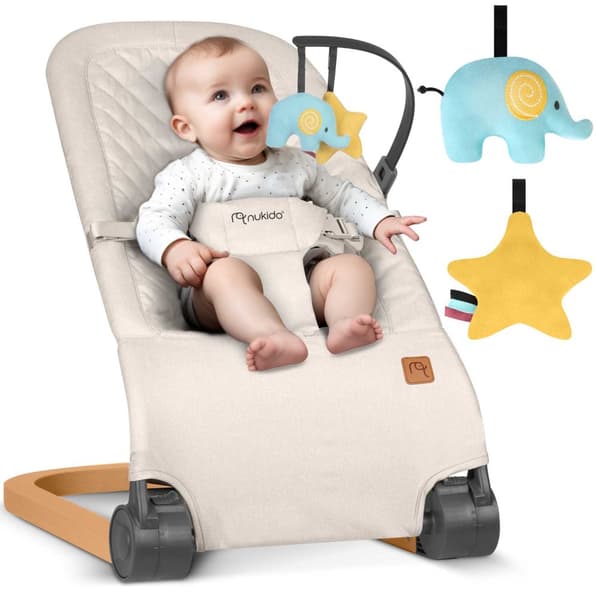 NK-52 Nukido keinutuoli leluineen - beige