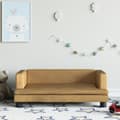 Miniatyrbild 1 av 2: Barnsoffa brun 80x45x30 cm sammet