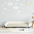 Miniatyrbild 1 av 2: Barnsoffa gräddvit 100x50x26 cm sammet