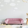 Miniatyrbild 1 av 2: Barnsoffa rosa 70x45x26 cm sammet
