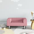 Miniatyrbild 1 av 2: Barnsoffa rosa 50x40x26,5 cm sammet