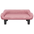 Miniatyrbillede 3 af 7: sofa til børn 70x40x24 cm velour lyserød