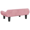 Miniatyrbillede 5 af 7: sofa til børn 70x40x24 cm velour lyserød