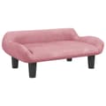 Miniatyrbillede 2 af 7: sofa til børn 70x40x24 cm velour lyserød