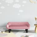 Miniatyrbillede 1 af 7: sofa til børn 70x40x24 cm velour lyserød