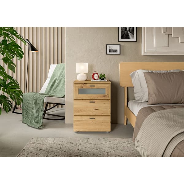 Xeno natbord 3 skuffer eg dekor.