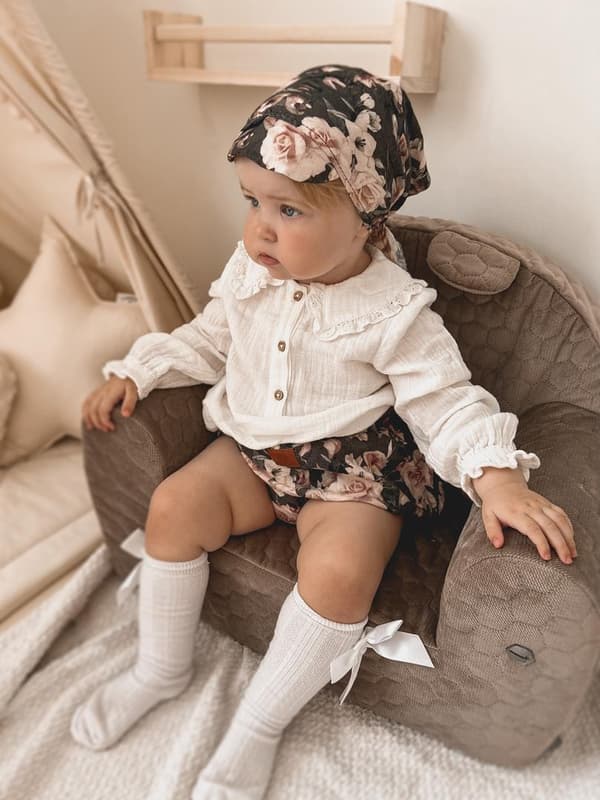 Babysits Beige Velvet Honeycomb