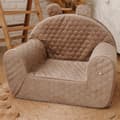 Miniatyrbild 1 av 6: Babysits Beige Velvet Honeycomb