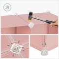 Miniatyrbild 5 av 9: Regalsystem, SONGMICS, 123x31x123 cm, Rosa
