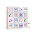 Miniatyrbild 1 av 9: Regalsystem, SONGMICS, 123x31x123 cm, Rosa