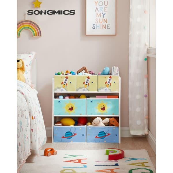 Barnrumshylla, SONGMICS, 29.5x62.5x60 cm, Vit