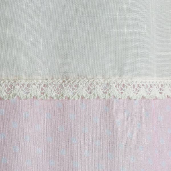 Færdiglavet gardin med øjer FLAMINGO 140x250 Eurofirany pink