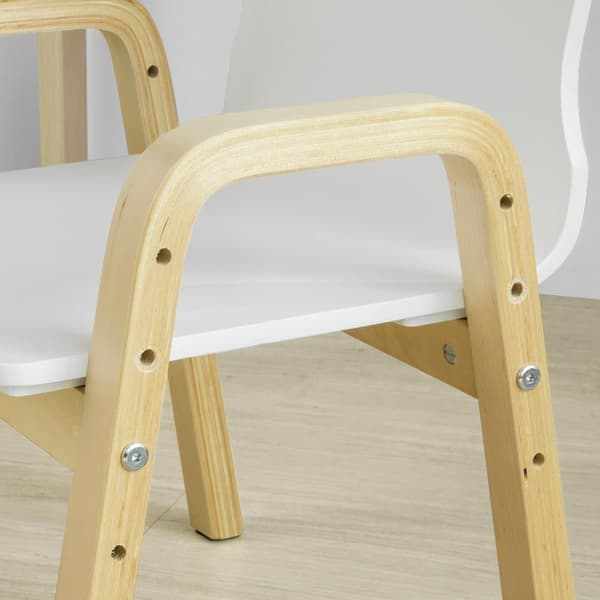 Barnstol, KMB24-Wx2, Sittdjup 30 cm, Vit