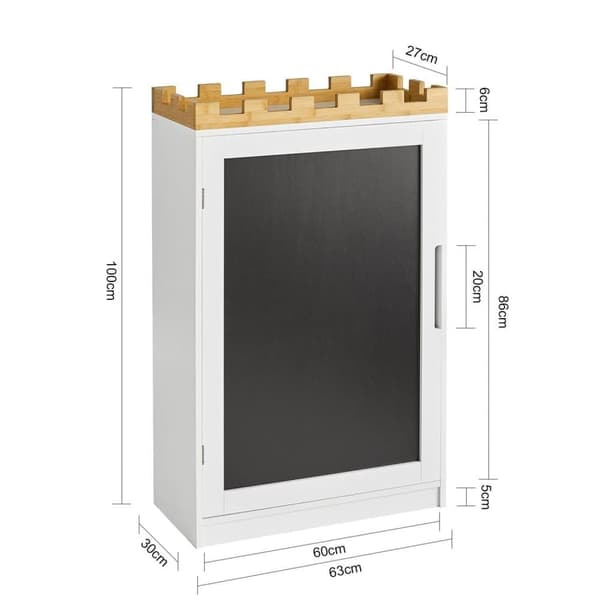 Hylla, KMB43-W, 30x100x63 cm, Vit
