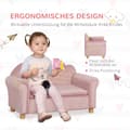 Miniatyrbillede 5 af 9: Børnesofa, 84x41.5x48.5 cm, Pink