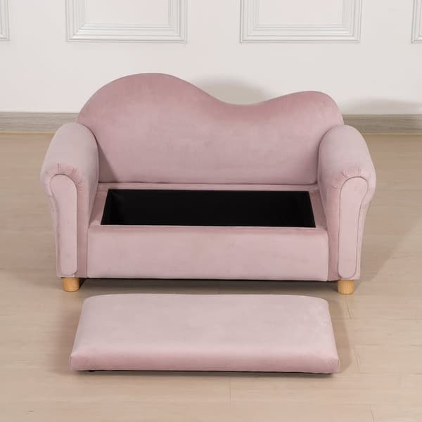 Børnesofa, 84x41.5x48.5 cm, Pink