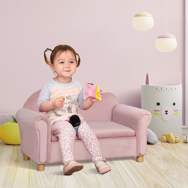 Børnesofa, 84x41.5x48.5 cm, Pink