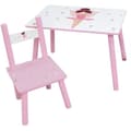 Miniatyrbild 1 av 2: FUN HOUSE Dans- och ballerinabord H 41,5 cm x B 61 cm x D 42 cm med stol H 49,5 cm x B 31 cm x D 31,5 cm - För barn