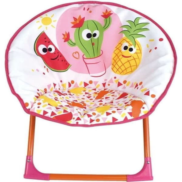 Hopfällbar Fruit Moon-stol för barn, Fun House Fruity, h.47 x l.54 x d.42 cm