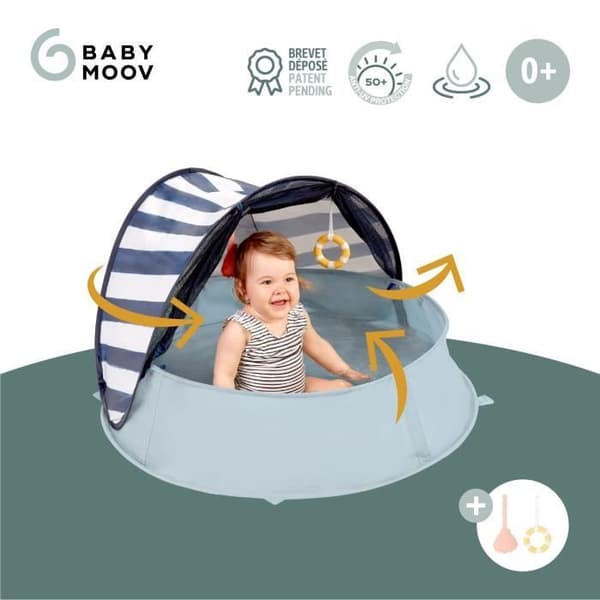 Babymoov Aquani Mariniere, UV-beskyttelse til legepladser SPF 50+ 3 i 1