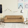 Miniatyrbild 1 av 2: Barnsoffa brun 90x53x30 cm sammet