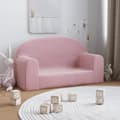 Miniatyrbild 1 av 2: Barnsoffa 2-sits rosa mjuk plysch