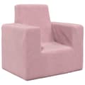 Miniatyrbild 1 av 2: Barnsoffa rosa mjuk plysch
