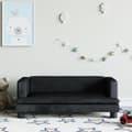 Miniatyrbild 1 av 2: Barnsoffa svart 80x45x30 cm sammet