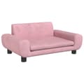 Miniatyrbild 2 av 2: Barnsoffa rosa 70x45x33 cm sammet