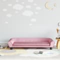 Miniatyrbild 1 av 2: Barnsoffa rosa 100x50x26 cm sammet