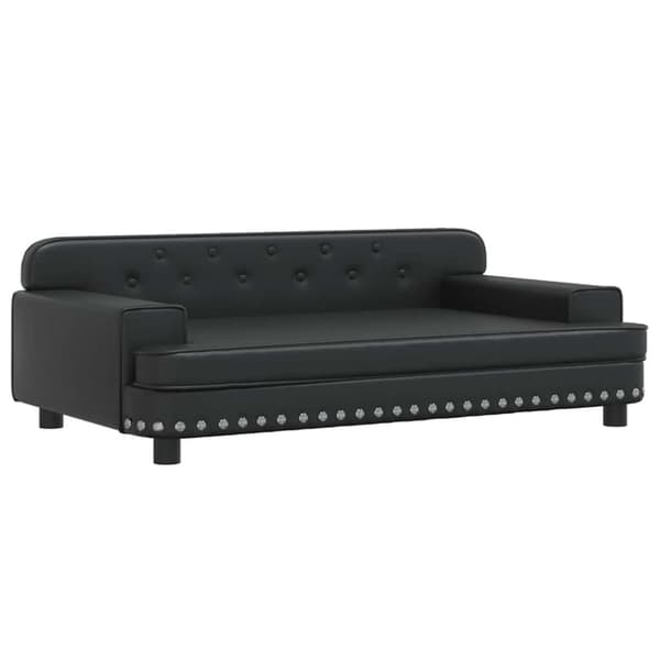 Barnsoffa svart 90x53x30 cm konstläder