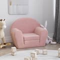 Miniatyrbild 1 av 2: Bäddsoffa för barn rosa mjuk plysch
