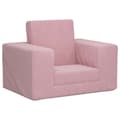 Miniatyrbild 1 av 2: Bäddsoffa för barn rosa mjuk plysch