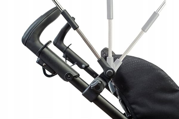 Fyrkantigt paraply för barnvagn Universal med UV