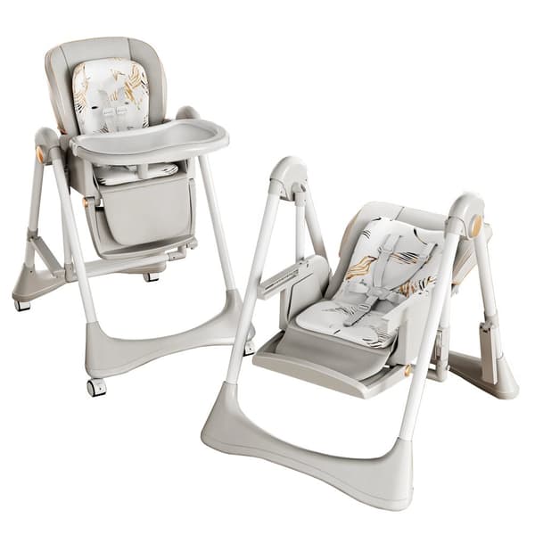 Babystol Hög stol, Unisexdesign, Lämplig för 0-36 månader,CZY8121-GRÅ