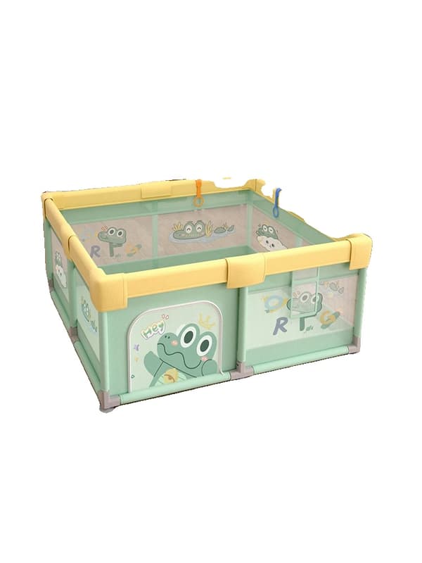 PANGDUBE Baby Playpen, Krokodil- och Panda-design, Flera storleksalternativ,Krokodil 150-180 cm