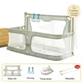 Miniatyrbillede 1 af 2: Transportabel Baby Seng, Hævebar Bumpers, 3 i 1 Seng Gelænder, Grøn