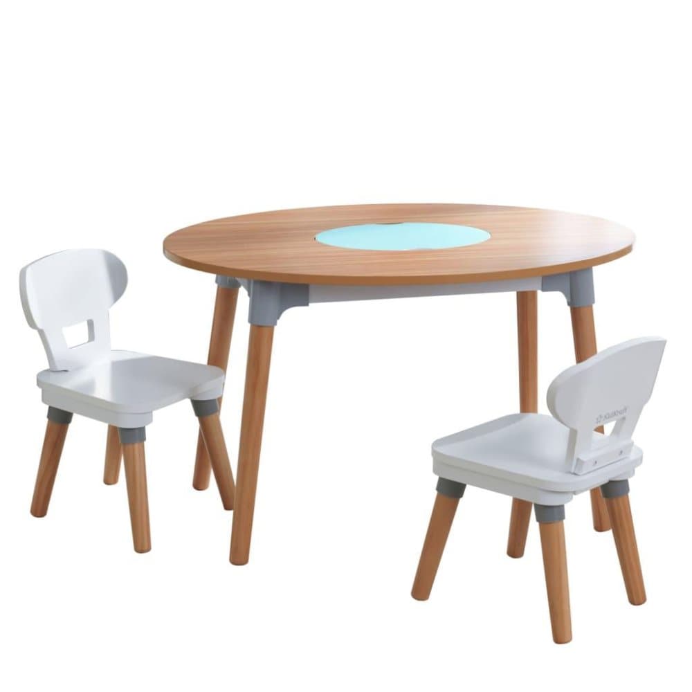 KidKraft Barnebord med 2 stoler Mid-Century Modern