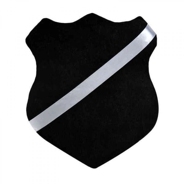 Märkessköld svart / vit
